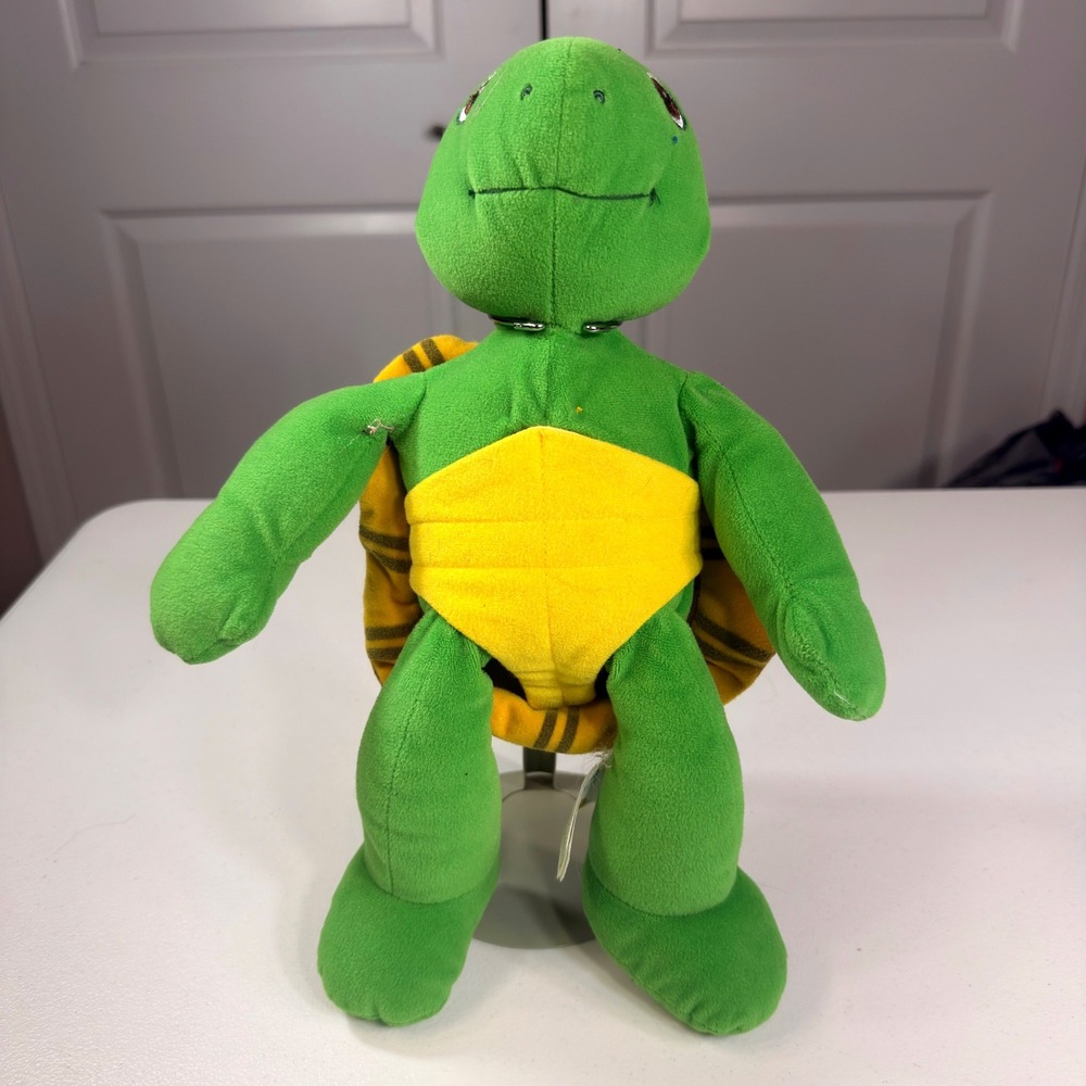 Vintage Franklin the Turtle Plush Nelvana Kidpower 14in Y2K Collectible Toy